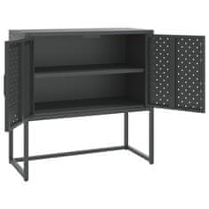 Vidaxl Komoda antracitna 75x35x75 cm jeklo