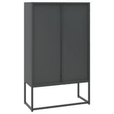 Vidaxl Visoka omarica antracitna 80x35x135 cm jeklo