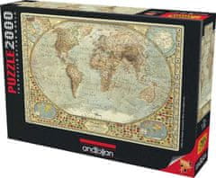 AnaTolian Puzzle Zemljevid sveta 2000 kosov