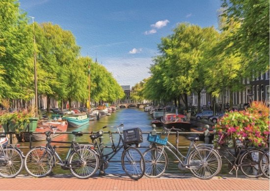Art puzzle Puzzle Amsterdamski kanal 2000 kosov
