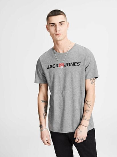 Jack&Jones Moška Corp Majica Siva