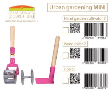 ZAKLADNICA DOBRIH I. Urban gardening MIN 3V1 + DARILO ROKAVICE Z KREMPLJI