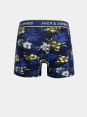 Jack&Jones Moška Flower Oprijete boksarice 3 Piece Modra XL