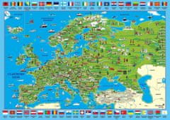 Schmidt Puzzle Ilustrirani zemljevid Evrope 500 kosov