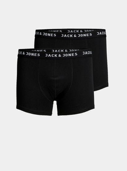 Jack&Jones Moška 2-pack Oprijete boksarice Črna