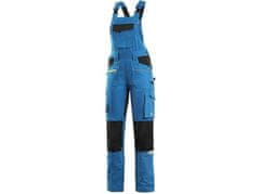 Delovne hlače z oprsnikom CXS STRETCH, ženske, modro-črne 