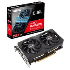 ASUS Dual Radeon RX 6500 XT OC grafična kartica, 4 GB GDDR6 (90YV0HA1-M0NA00)