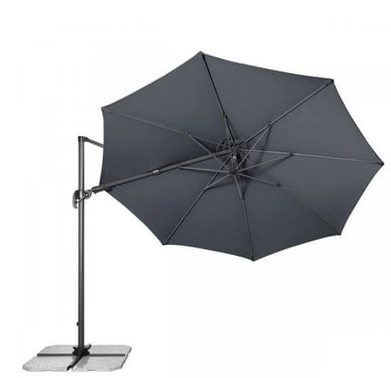 Derby Ravenna AX 330 Pendelschirm – Schwenkbar, Neigbar, 330 Cm Durchmesser, UV-Schutz 50+, Für Garten & Terrasse