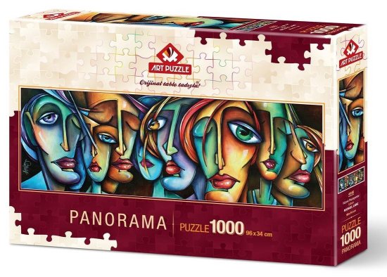 Art puzzle Panoramska sestavljanka Obrazi 1000 kosov