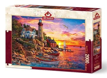 Art puzzle Puzzle Čudovit sončni zahod 2000 kosov
