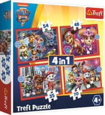 Trefl Puzzle Tačka patrulja v mestu 4 v 1 (35,48,54,70 kosov)