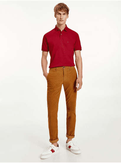 Tommy Hilfiger Moška Polo majica Rdeča
