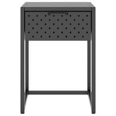 Vidaxl Nočna omarica antracitna 38x35x54 cm jeklo