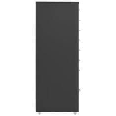 Vidaxl Premična arhivska omara antracitna 28x41x109 cm kovinska