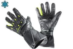 Cappa Racing Motoristične rokavice DAYTONA usnjene dolge črno/rumene XXL