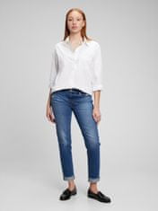 Gap Jeans hlače mid rise girlfriend Washwell 28TALL