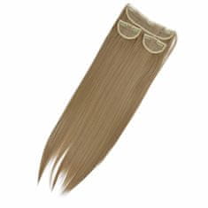 Vipbejba Sintetični clip-on lasni podaljški na 3 zavese, ravni, medeno blond F27
