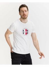 Tommy Hilfiger Moška Circular Logo Majica Bela M