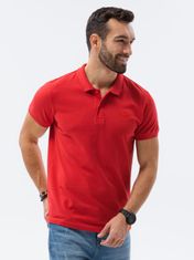 OMBRE moška basic polo majica Douglas rdeča M