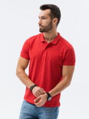 OMBRE moška basic polo majica Douglas rdeča M