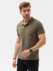 OMBRE moška basic polo majica Douglas temna olivna XL
