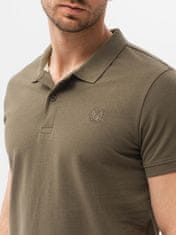 OMBRE moška basic polo majica Douglas temna olivna XXL
