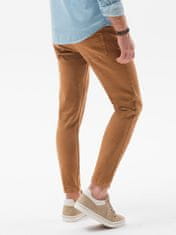 OMBRE Moške jeans hlače Eldgh rjav M
