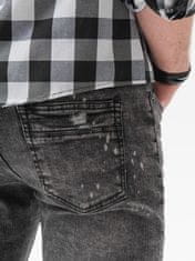 OMBRE Moške jeans hlače Edela siva L