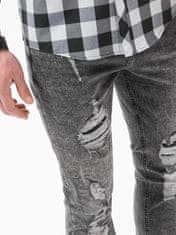 OMBRE Moške jeans hlače Edela siva L