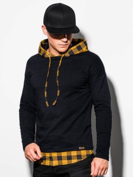 OMBRE Moška jopa s kapuco Shevon črna