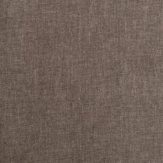Vidaxl Gugalni stol taupe blago