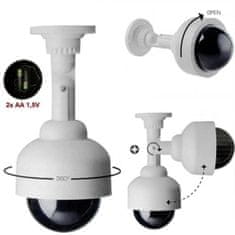 Lažna viseča kamera z LED – dome