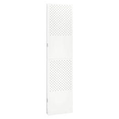 Vidaxl Paravan 5-delni bel 200x180 cm jeklo