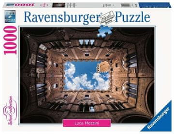 Ravensburger Puzzle Cortile della Podestà, Palazzo Pubblico, Siena, Italija 1000 kosov