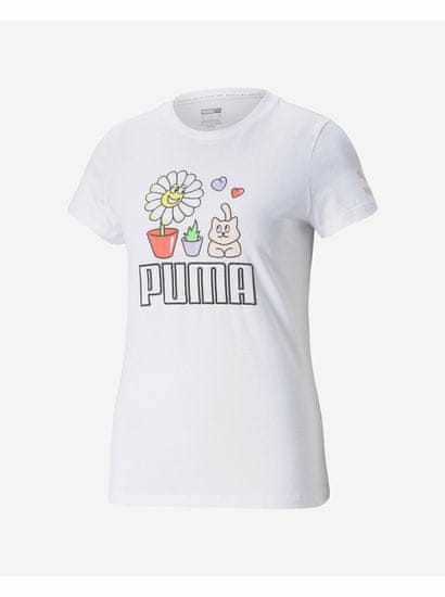 Puma Ženska Graphic Streetwear Majica Bela