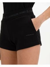 Calvin Klein Ženska Logo Trim Jogger Kratke hlače Črna M