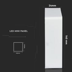 V-TAC LED panel 12W nadometni nadgradni/ 900lm / 120° / Nevtralna bela 4000K / SMD čip / Belo ohišje VT-1205SQ