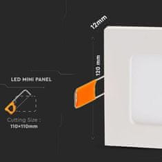 V-TAC VT-1207 PODOMETNI LED PANEL / NEVTRALNA BELA