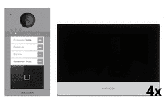 Hikvision Video domofon kot štiri-stanovanjski komplet 8413F/6320WTE