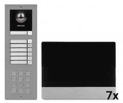 Hikvision Video domofon 7-stanovanjski komplet 8003IME1/KDKP/KDKK/6320WTE