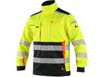 Odsevna jakna CXS BENSON, dobro vidna, moška, rumeno-črna