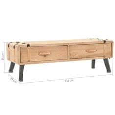Vidaxl TV omarica 110x33x35 cm trdna borovine