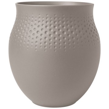 Villeroy & Boch Velika vaza PERLE iz kolekcije MANUFACTURE COLLIER TAUPE