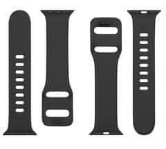 Tactical 789 silikonski pas za Apple Watch 1/2/3/4/5/6/7/SE, 38/40/41 mm, črn (57983101953)