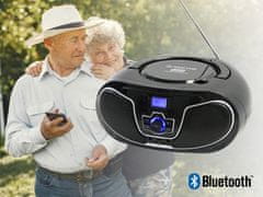 BBX007 radijski predvajalnik, CD, MP3, USB, FM RADIO, Bluetooth 5.0 (MAN-BBX007)