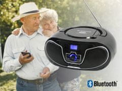 Manta BBX007 radijski predvajalnik, CD, MP3, USB, FM RADIO, Bluetooth 5.0 (MAN-BBX007)