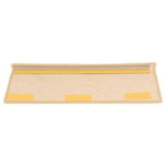 Vidaxl Samolepilne preproge za stopnice sisal 15 kosov 65x25 cm bež