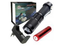 T6 CREE ZOOM LED svetilka + AKU E-236