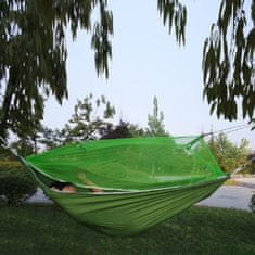 Volino Dvojna viseča mreža z zaščito proti komarjem 210x140 cm s transportno vrečo