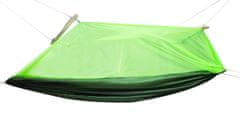 Volino Dvojna viseča mreža z zaščito proti komarjem 210x140 cm s transportno vrečo